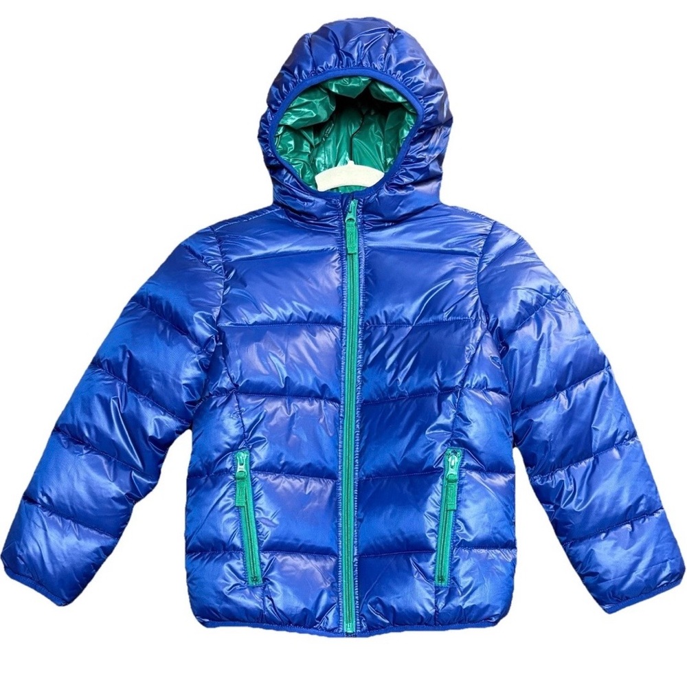 Gymboree Hooded Navy & Green Puffer Jacket Sz 8 New with Tags Retail $69.95